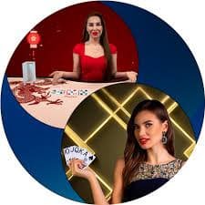 Live Dealer Baccarat ကတ်ဂိမ်း HD streaming ပုံ
